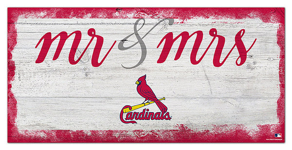 Wholesale MLB1074-Mr Mrs Script 6x12 / M1074-St. Louis Cardinals