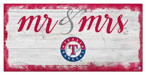 Wholesale MLB1074-Mr Mrs Script 6x12 / M1074-Texas Rangers