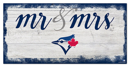 Wholesale MLB1074-Mr Mrs Script 6x12 / M1074-Toronto Blue Jays