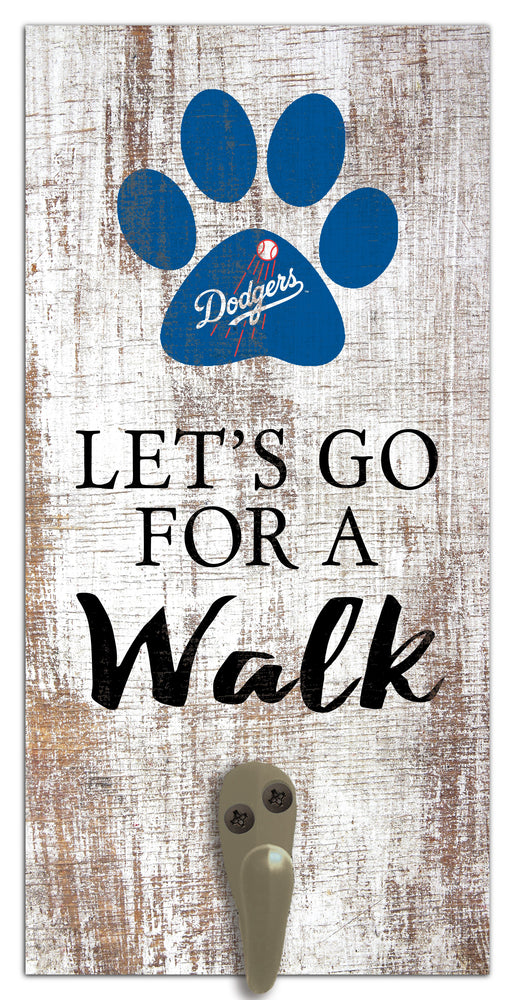 Wholesale MLB1075-Leash Holder 6x12 / M1075-Los Angeles Dodgers