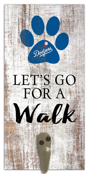 Wholesale MLB1075-Leash Holder 6x12 / M1075-Los Angeles Dodgers