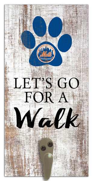 Wholesale MLB1075-Leash Holder 6x12 / M1075-New York Mets