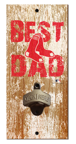 Wholesale MLB1077-Best Dad Bottle Opener / M1077-Boston Red Sox