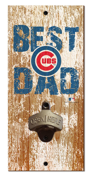Wholesale MLB1077-Best Dad Bottle Opener (1) / M1077-Chicago Cubs