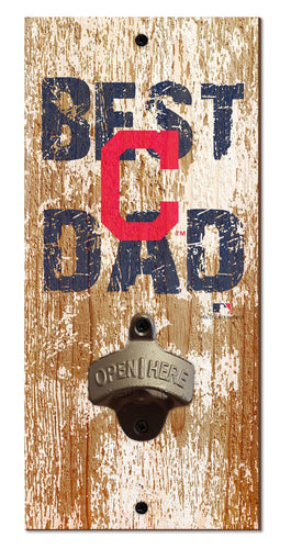 Wholesale MLB1077-Best Dad Bottle Opener (1) / M1077-Cleveland Indians