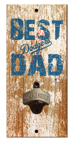 Wholesale MLB1077-Best Dad Bottle Opener / M1077-Los Angeles Dodgers