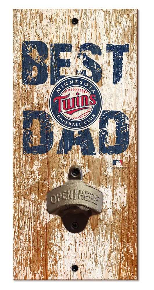 Wholesale MLB1077-Best Dad Bottle Opener (1) / M1077-Minnesota Twins