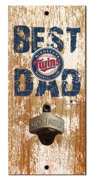 Wholesale MLB1077-Best Dad Bottle Opener / M1077-Minnesota Twins