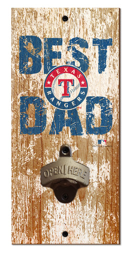 Wholesale MLB1077-Best Dad Bottle Opener / M1077-Texas Rangers