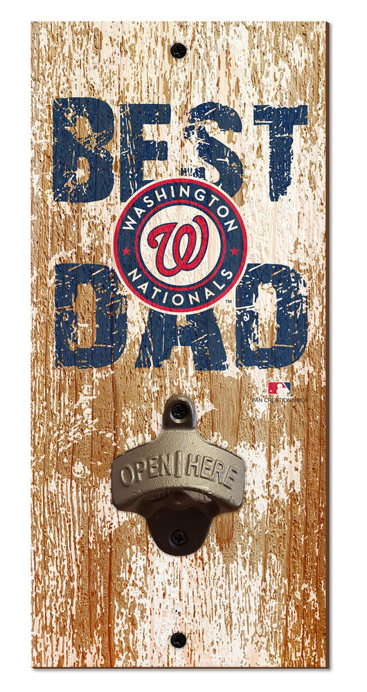 Wholesale MLB1077-Best Dad Bottle Opener (1) / M1077-Washington Nationals