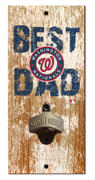 Wholesale MLB1077-Best Dad Bottle Opener / M1077-Washington Nationals
