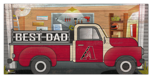 Wholesale MLB1078-Best Dad Truck 6x12 / M1078-Arizona Diamondbacks