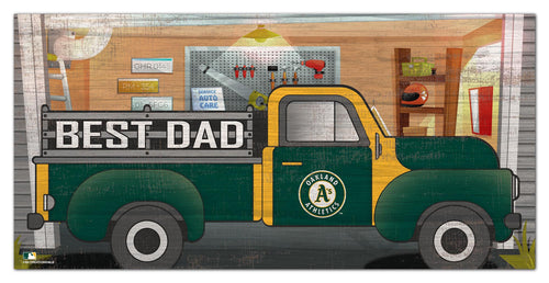 Wholesale MLB1078-Best Dad Truck 6x12 / M1078-Oakland Athletics