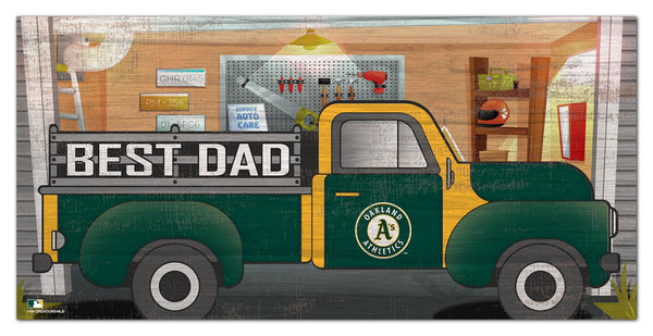Wholesale MLB1078-Best Dad Truck 6x12 / M1078-Oakland Athletics