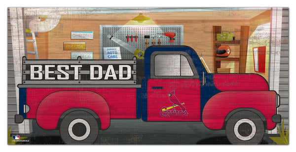 Wholesale MLB1078-Best Dad Truck 6x12 / M1078-St. Louis Cardinals