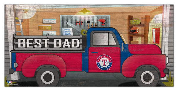 Wholesale MLB1078-Best Dad Truck 6x12 / M1078-Texas Rangers