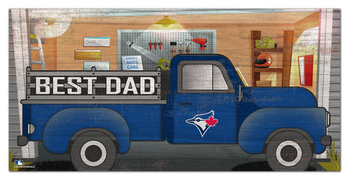 Wholesale MLB1078-Best Dad Truck 6x12 / M1078-Toronto Blue Jays