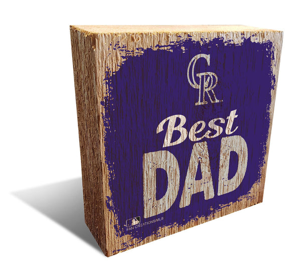 Wholesale MLB1080-Best Dad Block / M1080-Colorado Rockies
