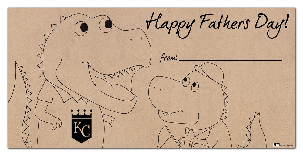 Wholesale MLB1081-Father's Day Color-In 6x12 / M1081-Kansas City Royals