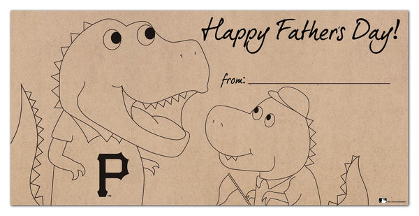 Wholesale MLB1081-Father's Day Color-In 6x12 / M1081-Pittsburgh Pirates