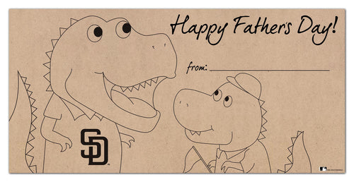 Wholesale MLB1081-Father's Day Color-In 6x12 / M1081-San Diego Padres