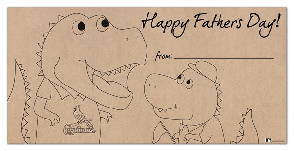 Wholesale MLB1081-Father's Day Color-In 6x12 / M1081-St Louis Cardinals