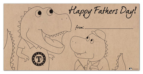 Wholesale MLB1081-Father's Day Color-In 6x12 / M1081-Texas Rangers