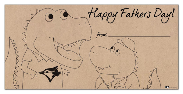 Wholesale MLB1081-Father's Day Color-In 6x12 / M1081-Toronto Blue Jays