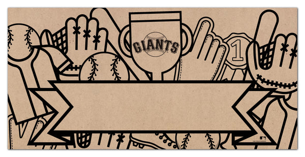 Wholesale MLB1082-Name Banner Color-In 6x12 / M1082-San Francisco Giants