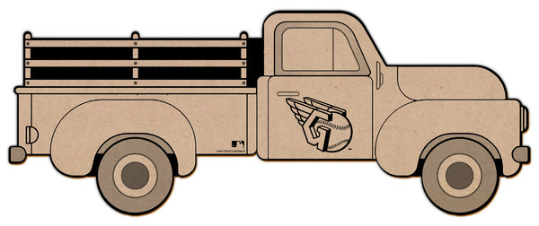 Wholesale MLB1083-Truck Color-In 15in Cutout / M1083-Cleveland Guardians