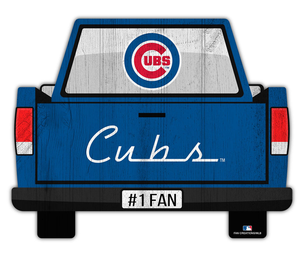 Wholesale MLB2014-Slogan Truck Back 12in Sign / M2014-Chicago Cubs