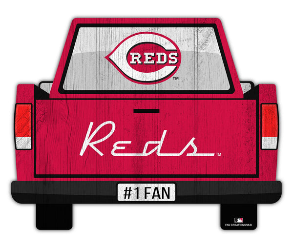 Wholesale MLB2014-Slogan Truck Back 12in Sign / M2014-Cincinnati Reds