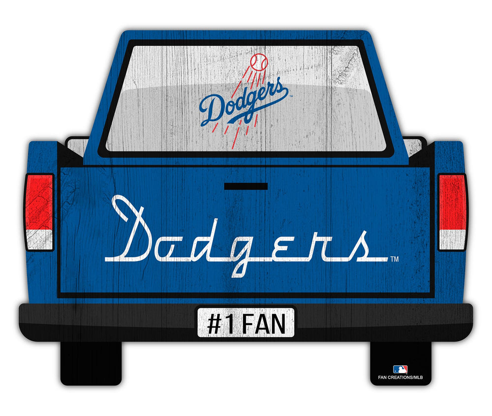 Wholesale MLB2014-Slogan Truck Back 12in Sign / M2014-Los Angeles Dodgers