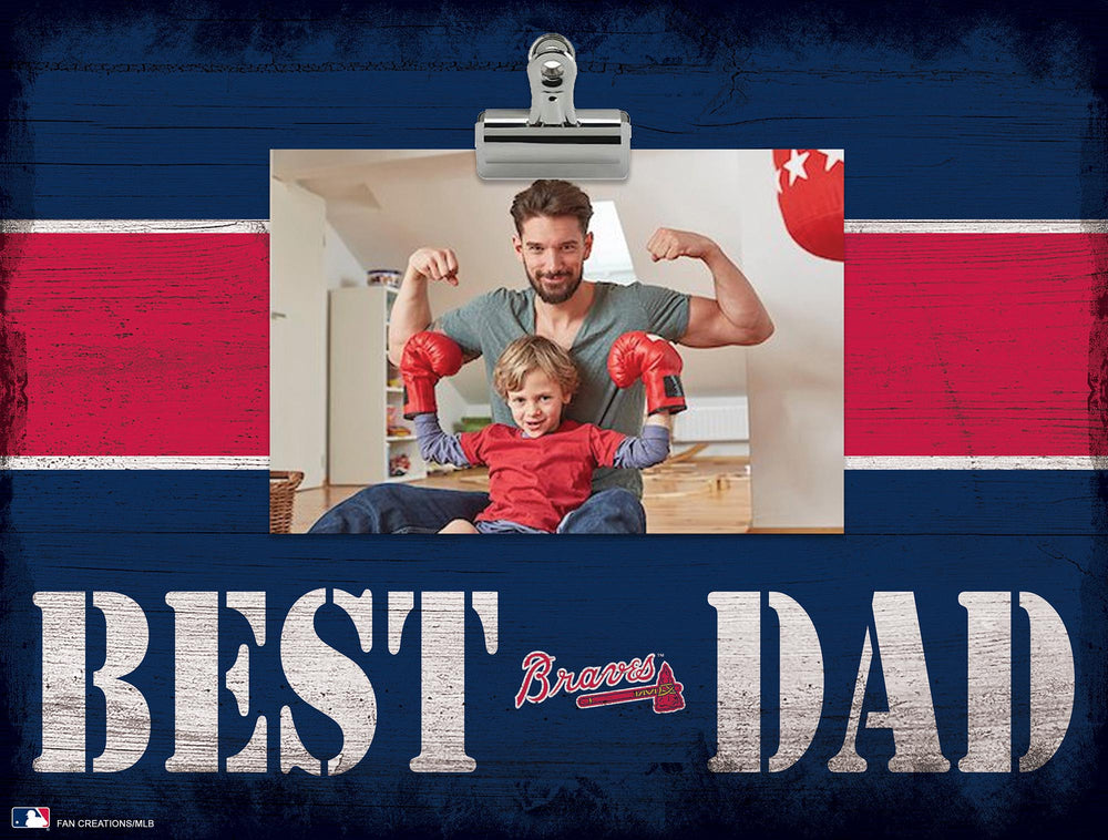 Wholesale MLB2016-Best Dad Clip Frame / M2016-Atlanta Braves