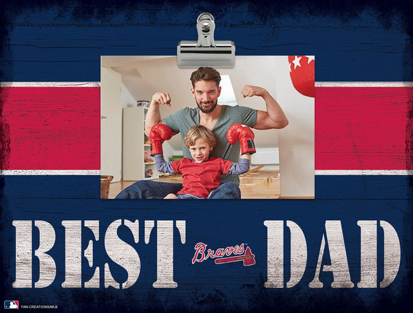 Wholesale MLB2016-Best Dad Clip Frame / M2016-Atlanta Braves