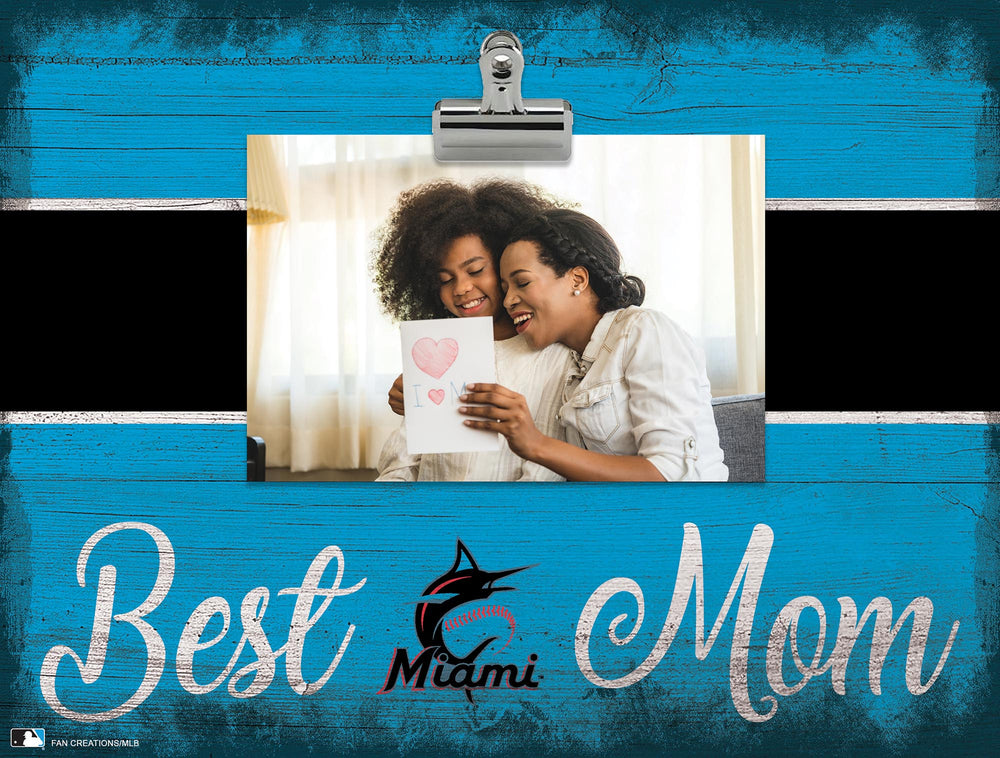 Wholesale MLB2017-Best Mom Clip Frame / M2017-Miami Marlins