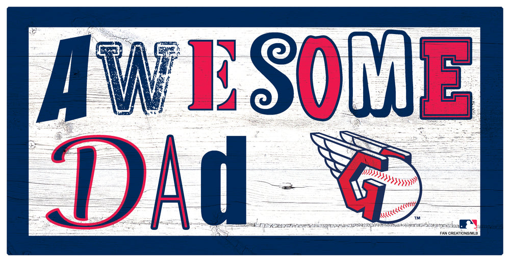 Wholesale MLB2018-Awesome Dad 6x12 / M2018-Cleveland Guardians