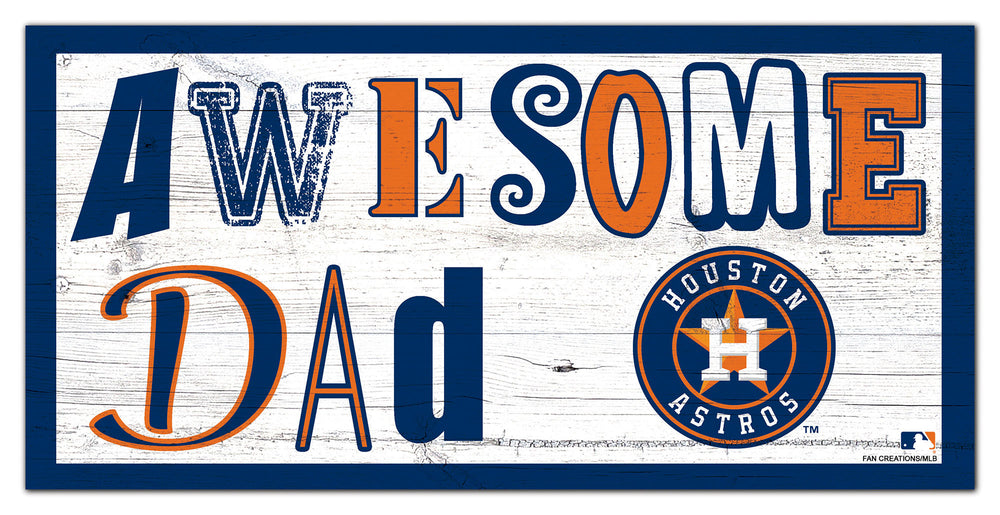 Wholesale MLB2018-Awesome Dad 6x12 / M2018-Houston Astros