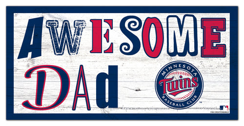 Wholesale MLB2018-Awesome Dad 6x12 / M2018-Minnesota Twins