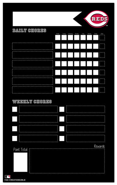 Wholesale MLB2021-Chore Chart Chalkboard 11x19 / M2021-Cincinnati Reds