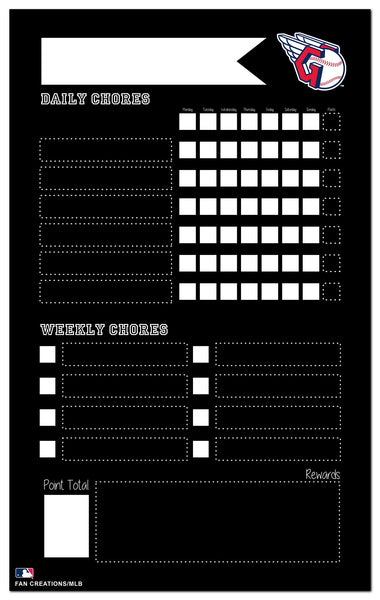 Wholesale MLB2021-Chore Chart Chalkboard 11x19 / M2021-Cleveland Guardians