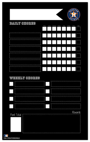Wholesale MLB2021-Chore Chart Chalkboard 11x19 / M2021-Houston Astros