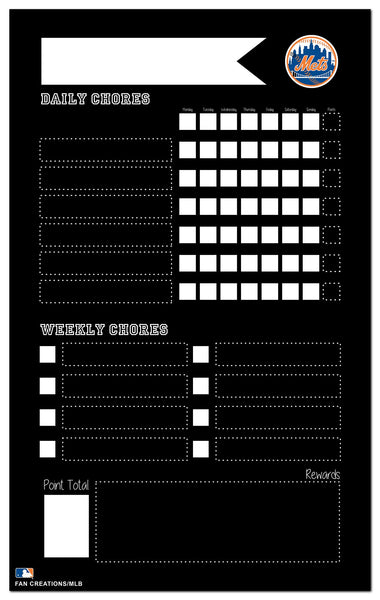 Wholesale MLB2021-Chore Chart Chalkboard 11x19 / M2021-New York Mets