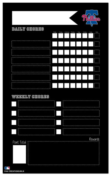 Wholesale MLB2021-Chore Chart Chalkboard 11x19 / M2021-Philadelphia Phillies