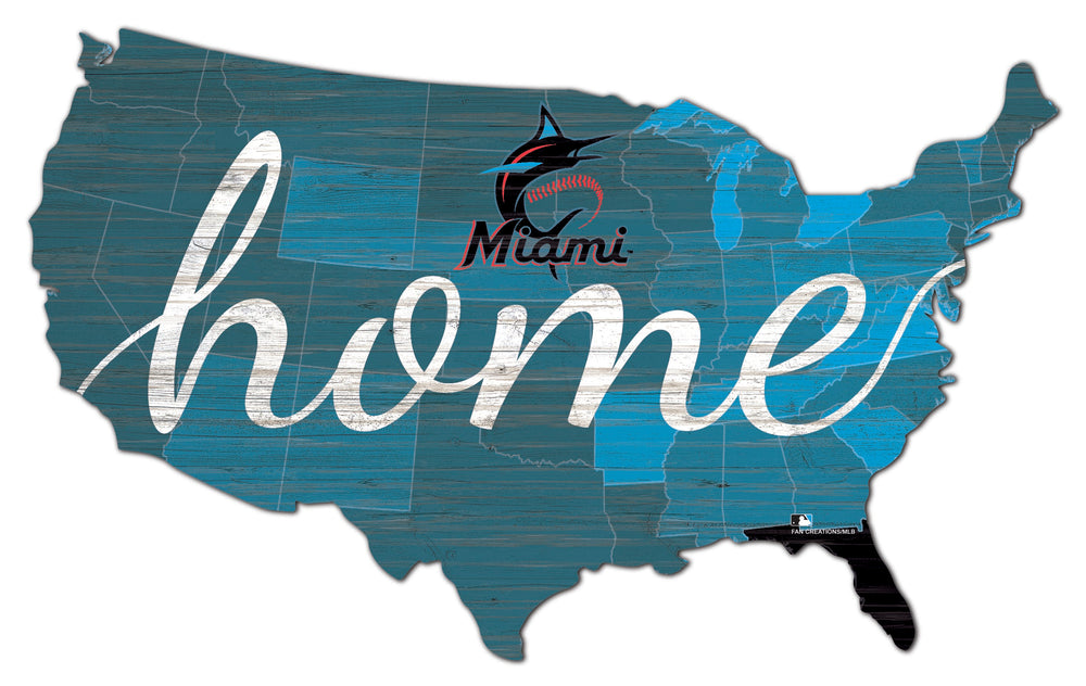 Wholesale MLB2026-Home USACut 18in / M2026-Miami Marlins