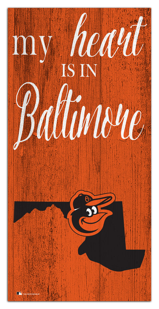 Wholesale MLB2029-My Heart is in 6x12 / M2029-Baltimore Orioles