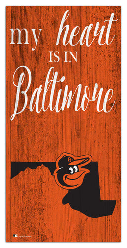Wholesale MLB2029-My Heart is in 6x12 / M2029-Baltimore Orioles