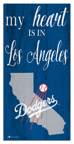 Wholesale MLB2029-My Heart is in 6x12 / M2029-Los Angeles Dodgers