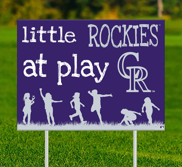 Wholesale MLB2031-Children At Play Yard Sign / M2031-Colorado Rockies