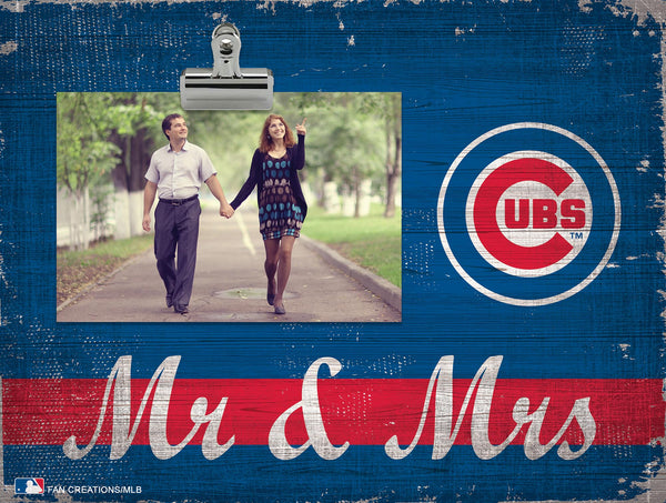 Wholesale MLB2034-Mr & Mrs Clip Frame / M2034-Chicago Cubs